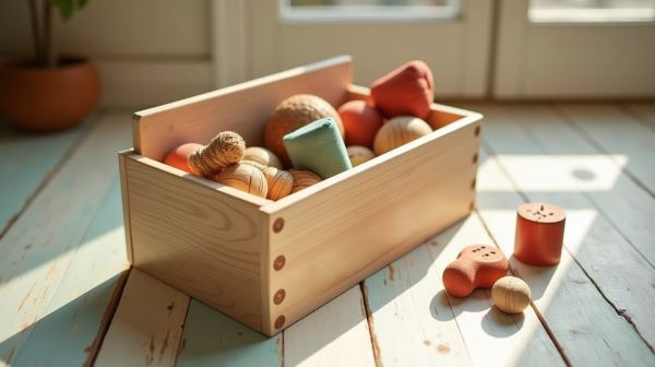 Holzspielzeug für kreatives Lernen und Motorikförderung